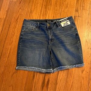 D.Jeans mid rise midi short